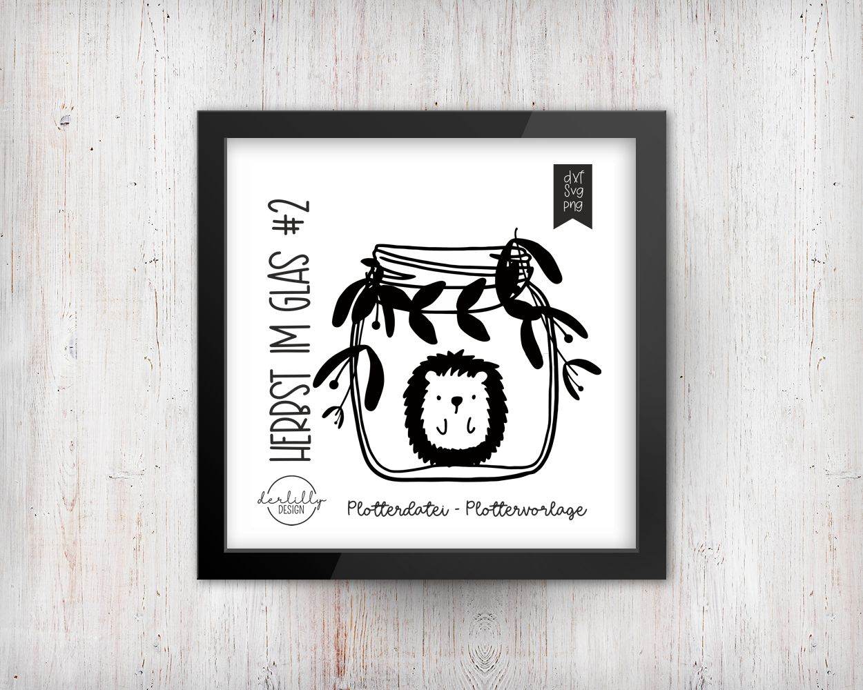 Plotterdatei Herbstliches im Glas #1 - Sewando