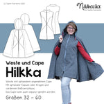 Schnittmuster Weste und Cape Hilkka - Größen 32 - 60 - Sewando
