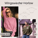 Schnittmuster Wingsweater Harlow Damen Gr. 30-54 - Sewando