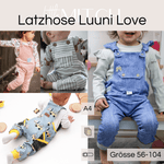 Schnittmuster Latzhose Luuni Love Gr. 56-104 - Sewando
