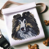 Stickdatei Applikation Collie "Ian" - realistisch - FÜR HELLE & DUNKLE STOFFE