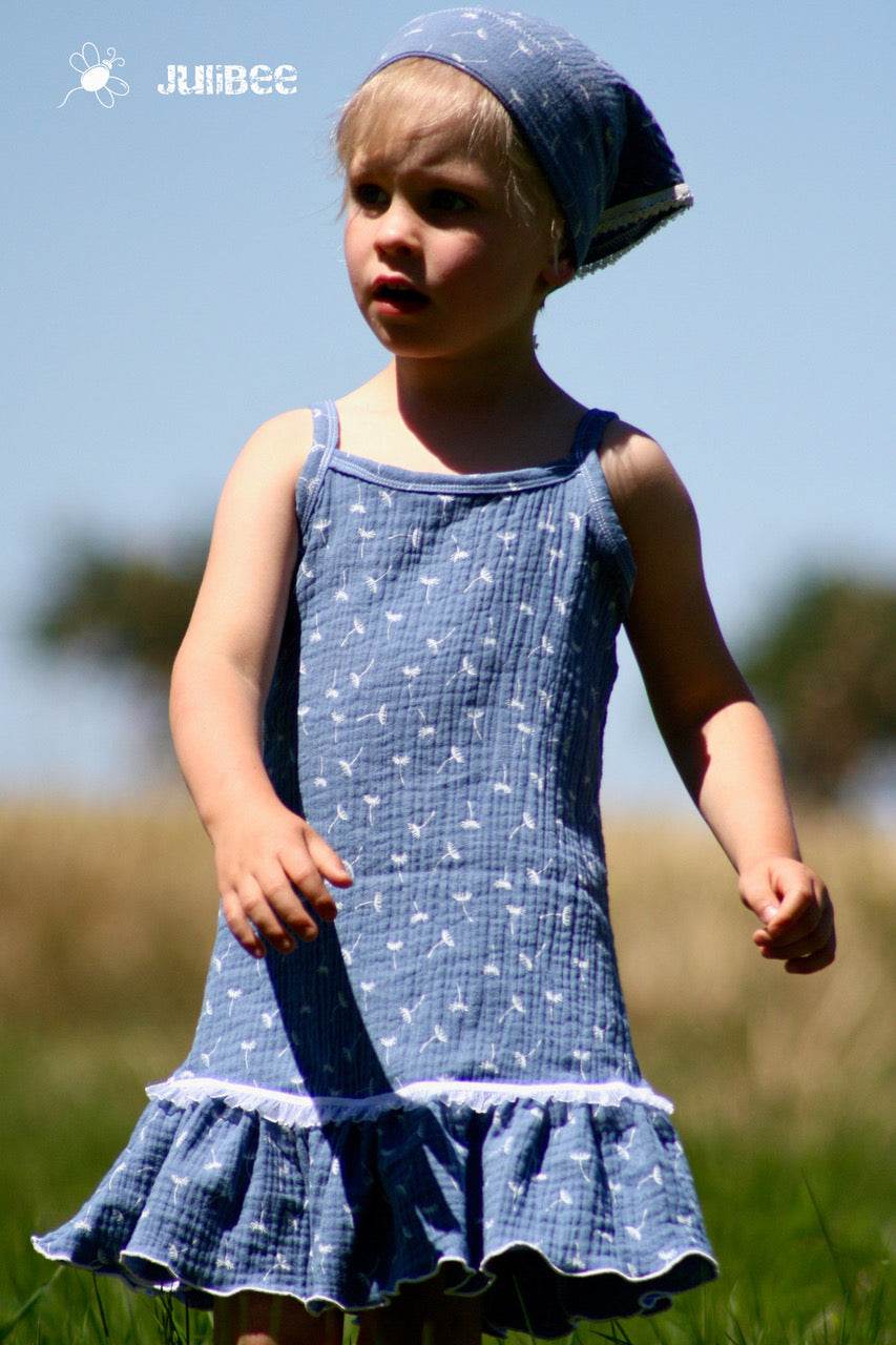 Schnittmuster und Nähanleitung Trägerkleid Lara Gr. 80–164 - Sewando