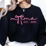 Mama EST. 2025 Plotterdatei – süßes Mama-Design mit Schleife & modernem Schriftzug - Sewando