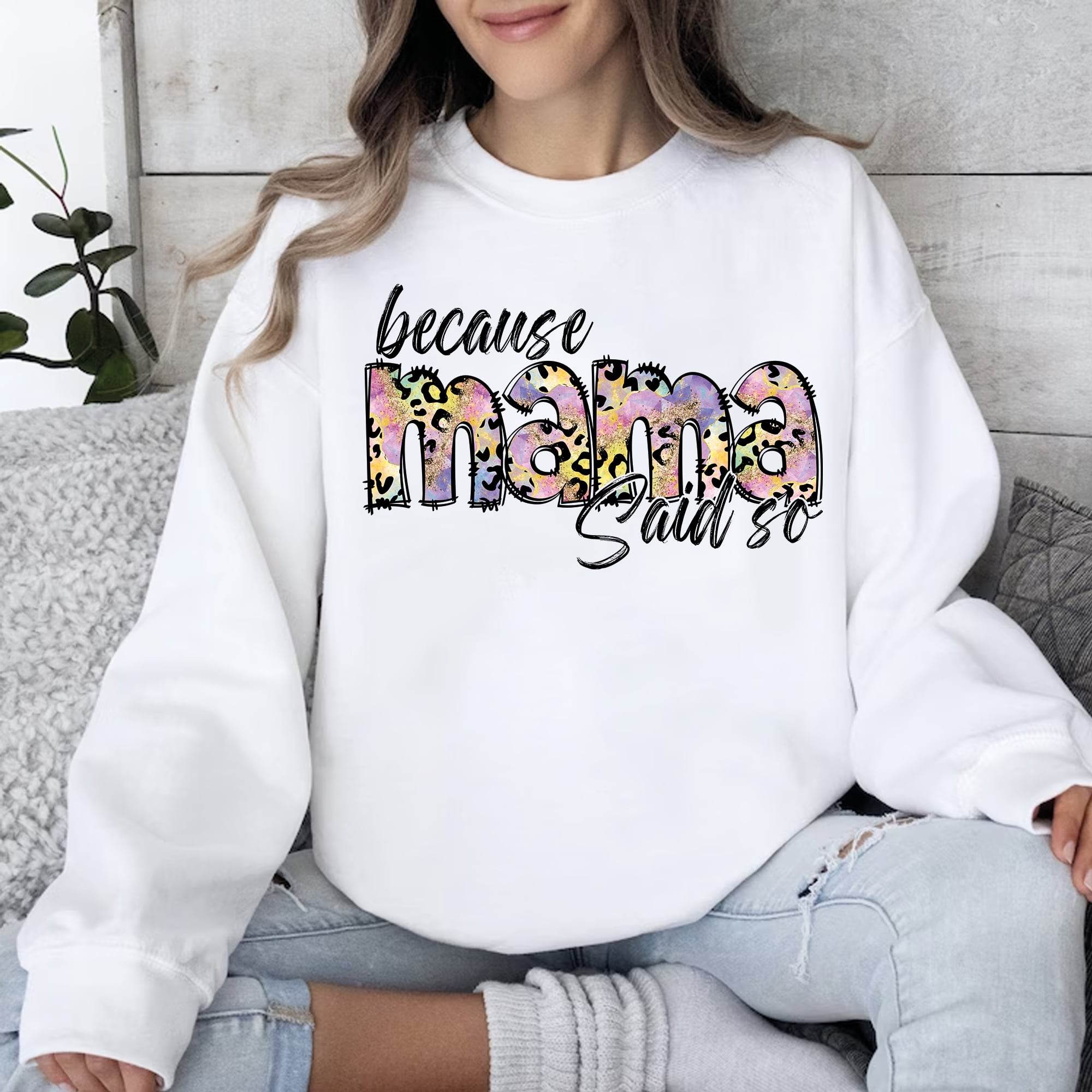 Because Mama Said So – Freches Druckmotiv im Leo-Style mit buntem Farbmix 🐆🎨 - Sewando