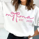 Mama EST. 2025 Plotterdatei – süßes Mama-Design mit Schleife & modernem Schriftzug - Sewando
