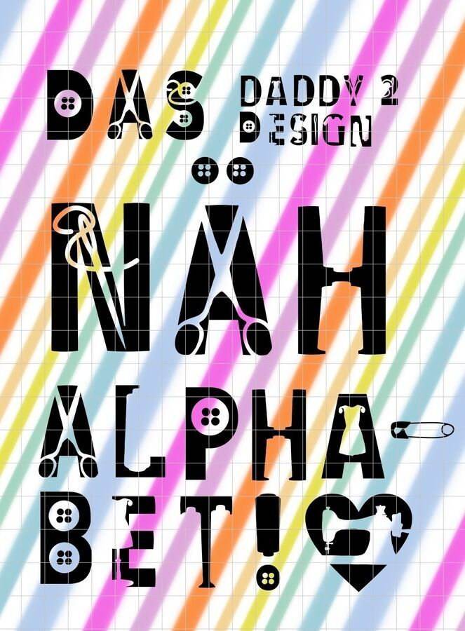 Das Näh-ALPHABET inklusive echter Schriftart und Plotter und Laser-Datei als SVG und DXF - Sewando