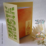 Shadows - 5 x MUSIK / Music - KombiDatei inkl mega Deko als SVG DXF LaserDatei Plotterdatei und png zum drucken - Sewando