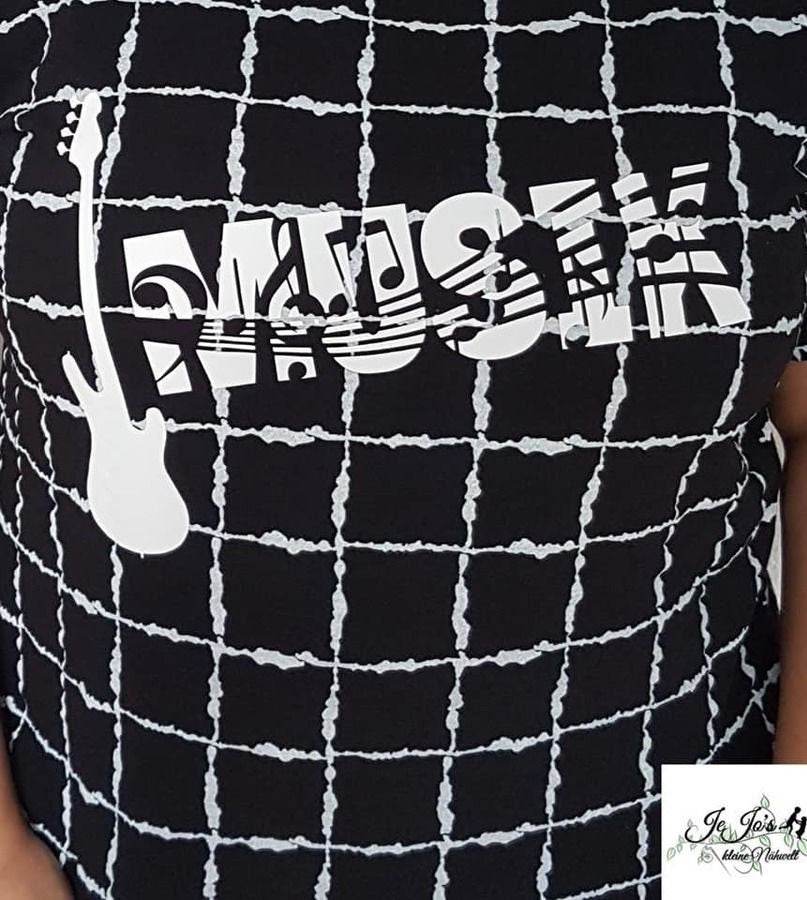 Shadows - 5 x MUSIK / Music - KombiDatei inkl mega Deko als SVG DXF LaserDatei Plotterdatei und png zum drucken - Sewando