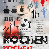 KOCHEN inkl. MEGA DEKO Trash/Splash für Küche, als svg, dxf Plottdatei Plotterdatei und png zum drucken - Sewando