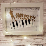 Shadows - 5 x MUSIK / Music - KombiDatei inkl mega Deko als SVG DXF LaserDatei Plotterdatei und png zum drucken - Sewando