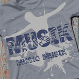 Shadows - 5 x MUSIK / Music - KombiDatei inkl mega Deko als SVG DXF LaserDatei Plotterdatei und png zum drucken - Sewando