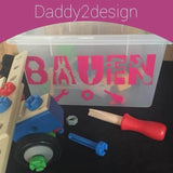 WERKZEUG HANDWERKER ABC Inkl. Deko, als Plotter und Laser-Datei als SVG und DXF - Sewando
