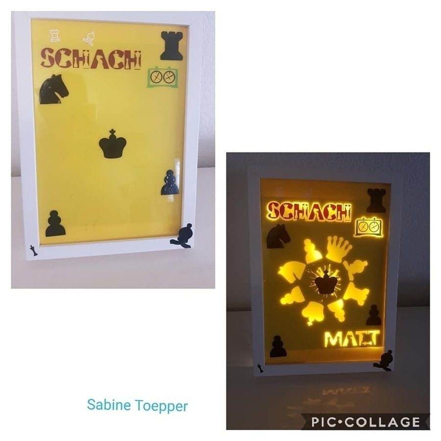 SCHACH MEGA DEKO, als svg, dxf Plotterdatei und png zum drucken - Sewando