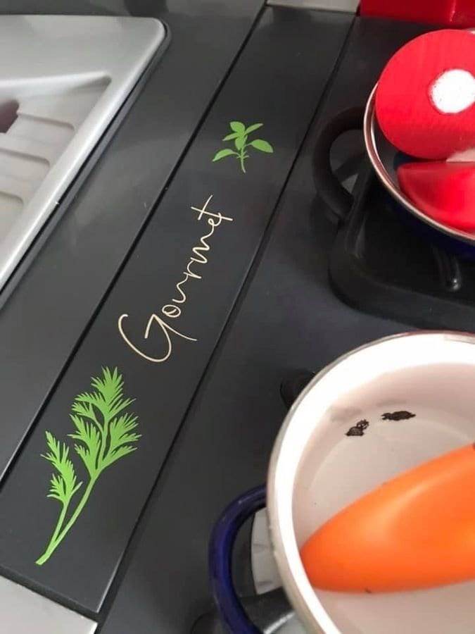 KOCHEN inkl. MEGA DEKO Trash/Splash für Küche, als svg, dxf Plottdatei Plotterdatei und png zum drucken - Sewando