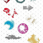 KOCHEN inkl. MEGA DEKO Trash/Splash für Küche, als svg, dxf Plottdatei Plotterdatei und png zum drucken - Sewando