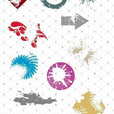 KOCHEN inkl. MEGA DEKO Trash/Splash für Küche, als svg, dxf Plottdatei Plotterdatei und png zum drucken - Sewando