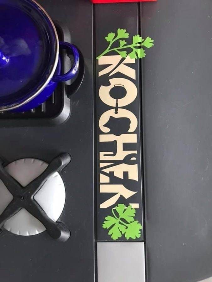 KOCHEN inkl. MEGA DEKO Trash/Splash für Küche, als svg, dxf Plottdatei Plotterdatei und png zum drucken - Sewando