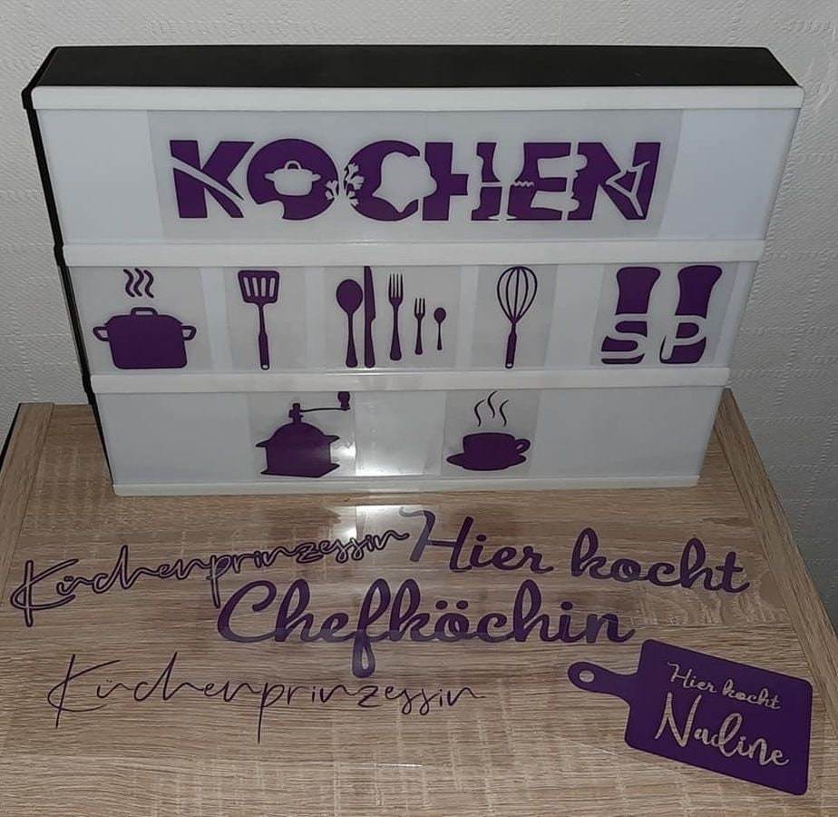 KOCHEN inkl. MEGA DEKO Trash/Splash für Küche, als svg, dxf Plottdatei Plotterdatei und png zum drucken - Sewando