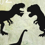 DINO POWER Dinosaurier Silhouetten, Plotter und Laser-Datei als SVG und DXF - Sewando