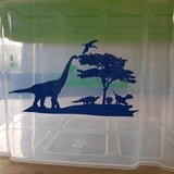 DINO MULTIPLOTT Komplett Set, vom Tee-Licht bis Wand-Tattoo alles in einem Paket SVG und DXF PLOTT - Sewando