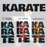 KARATE Doppelschrift SVG und DXF Plotterdatei - Sewando