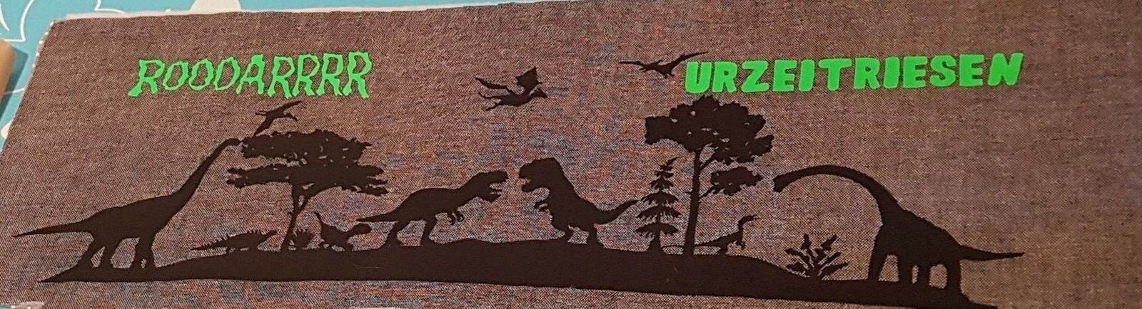 DINO MULTIPLOTT Deko Version (weniger detailliert zum besseren Schneiden), Plotter und Laser-Datei als SVG und DXF - Sewando