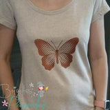 LINEART Schmetterling 1 Farbe / Folie Illusions Plotter und Laser-Datei als SVG und DXF - Sewando