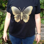 LINEART Schmetterling 1 Farbe / Folie Illusions Plotter und Laser-Datei als SVG und DXF - Sewando