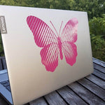 LINEART Schmetterling 1 Farbe / Folie Illusions Plotter und Laser-Datei als SVG und DXF - Sewando