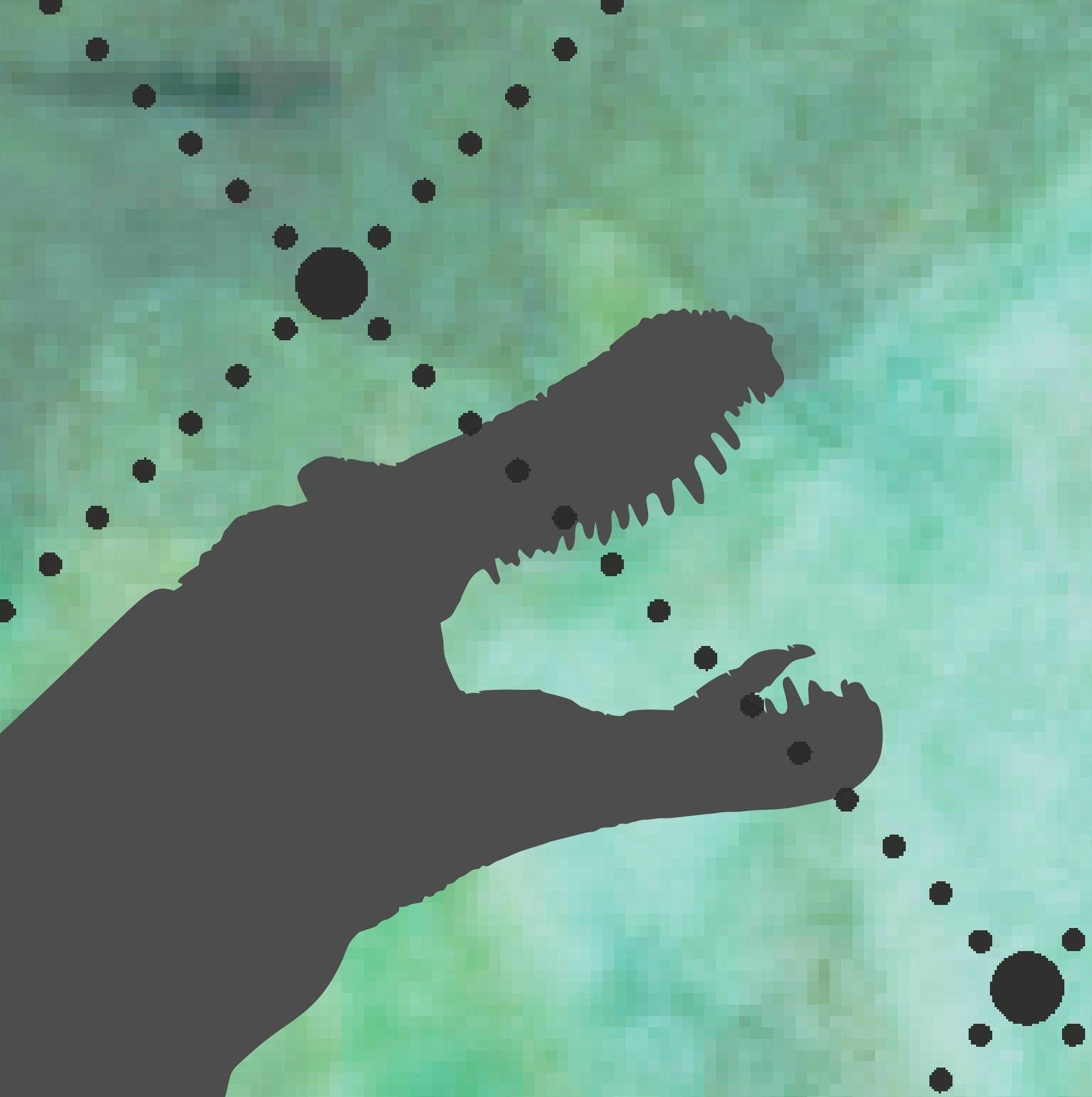 Dino Power - Schatten - ZWEI - Dinosaurier Plotter und Laser-Datei als SVG und DXF - Sewando