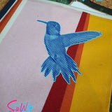 LINEART Kolibri 1 Farbe / Folie Illusions Plotter und Laser-Datei als SVG und DXF - Sewando