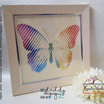 LINEART Schmetterling 1 Farbe / Folie Illusions Plotter und Laser-Datei als SVG und DXF - Sewando