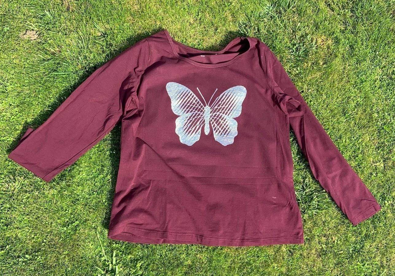 LINEART Schmetterling 1 Farbe / Folie Illusions Plotter und Laser-Datei als SVG und DXF - Sewando
