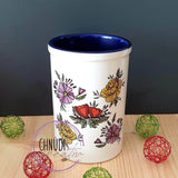 Plotter-SPARSET - FLOWER POWER Doodle und die 3 Glas-Blumen und Bonus Vasen SVG und DXF - Sewando