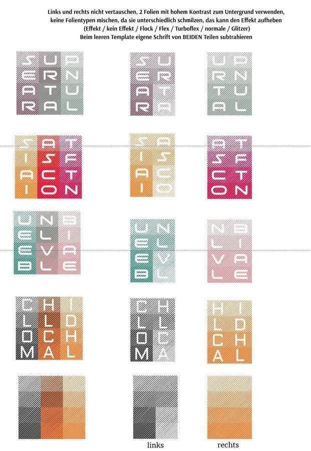 12 FARBEN - KOMPLETT SET Wörter Sprüche Symbole Buchstaben Plotterdatei - Sewando