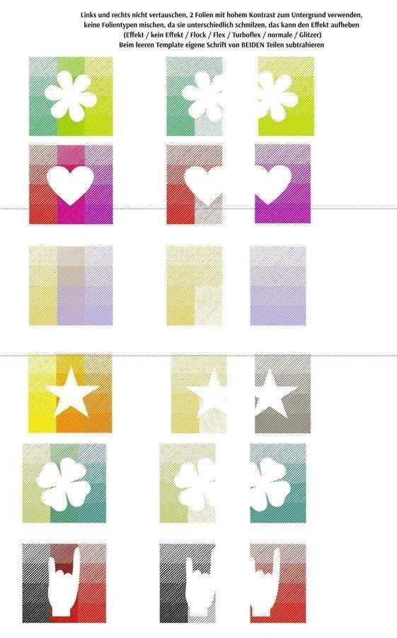 12 FARBEN - KOMPLETT SET Wörter Sprüche Symbole Buchstaben Plotterdatei - Sewando