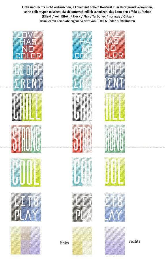 12 FARBEN - KOMPLETT SET Wörter Sprüche Symbole Buchstaben Plotterdatei - Sewando