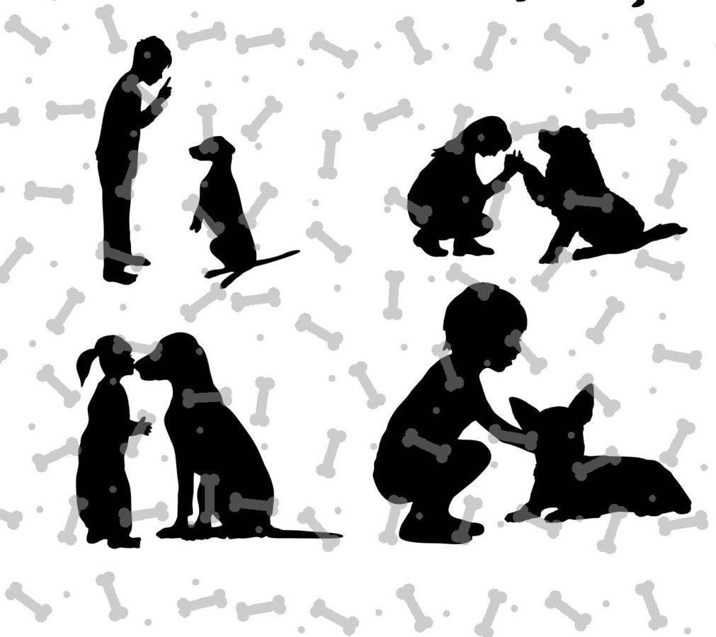 Plotterdatei Doglove - Hundeliebe - Kinder Edition SVG DXF PLOTT - Sewando