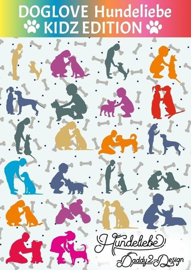Plotterdatei Doglove - Hundeliebe - Kinder Edition SVG DXF PLOTT - Sewando