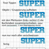 Horizont Effekt Plott ABC inkl echter Schriftart, Plotterdatei als SVG und DXF, Schriftart als TTF - Sewando