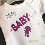 Baby Shadow Deko zur Geburt / Taufe, Plotter und Laser-Datei als SVG und DXF - Sewando