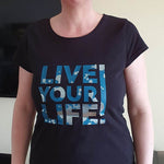 LIVE YOUR LIFE - Trash Slogan - dein Style dein Leben, Plotterdatei, Laserdatei - Sewando