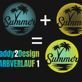 FARBVERLAUF Kreis - 6 Motive - mit 2 Folien, Plotter und Laser-Datei als SVG und DXF - Sewando