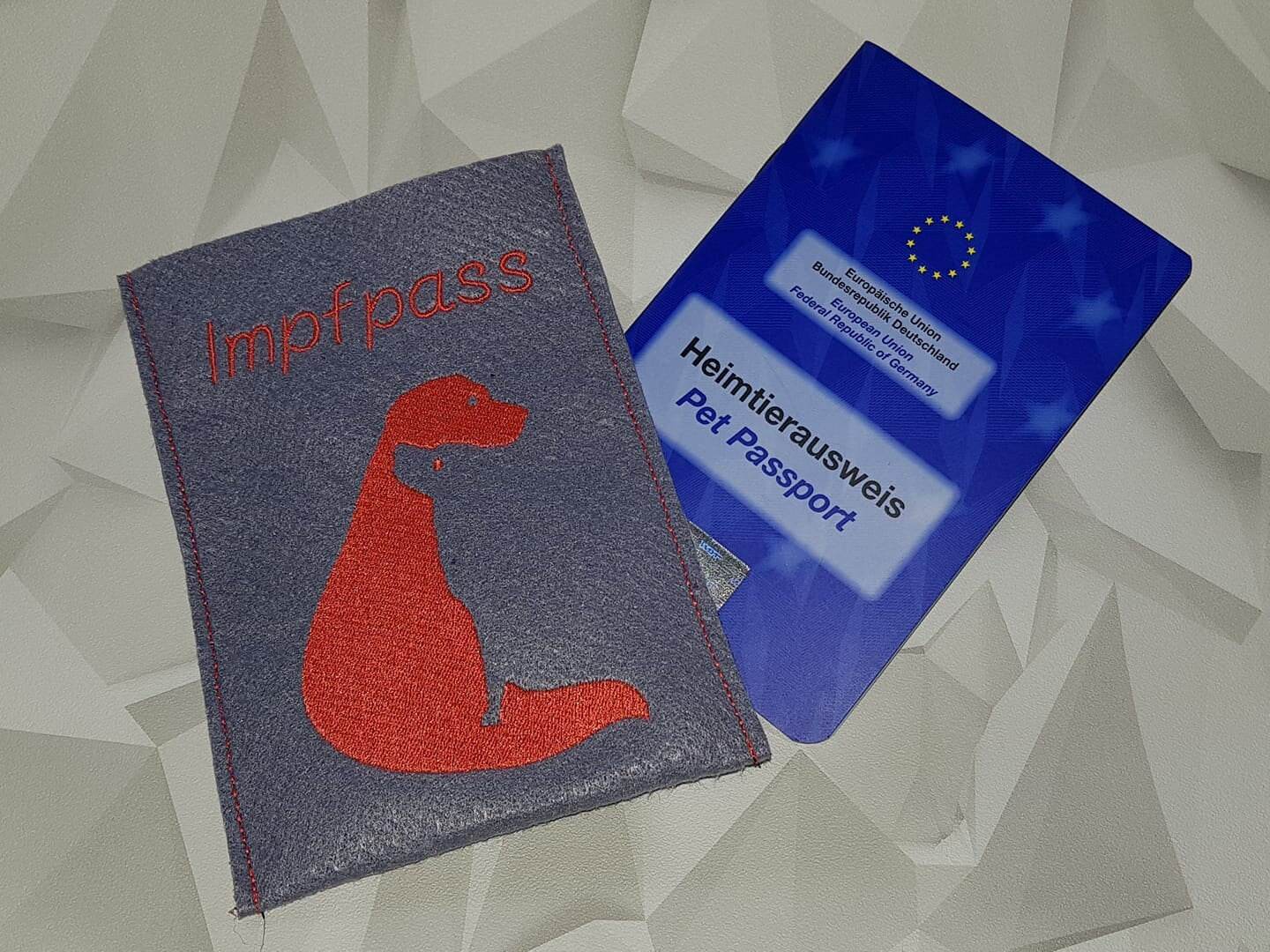 Schatten-Illusions-Stickdatei - Hunde Liebe 1 - 10x10 18x13, Stickdatei - Sewando