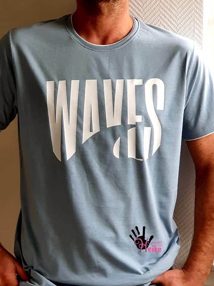 WAVES - das Doppelmotiv - nutz die Welle, Plotterdatei als SVG und DXF - Sewando