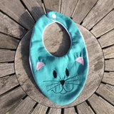 Kinder-Halstuch Stickdatei ITH 16x26 Tuch Herbst Schal Katze Bär Baby - Sewando