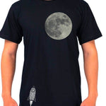 MOND LineART - bis zum Mond und zurück -Wolf, Spruch, Rakete Plotterdatei, Laserdatei - Sewando