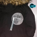 MOND LineART - bis zum Mond und zurück - KinderVersion, Plotter und Laser-Datei als SVG und DXF - Sewando