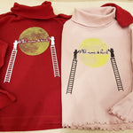 MOND LineART - bis zum Mond und zurück - KinderVersion, Plotter und Laser-Datei als SVG und DXF - Sewando