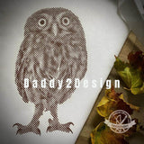 Eulen Baby Eule LineArt 1 farb Foto Illusions- Plotter und Laser-Datei als SVG und DXF - Sewando